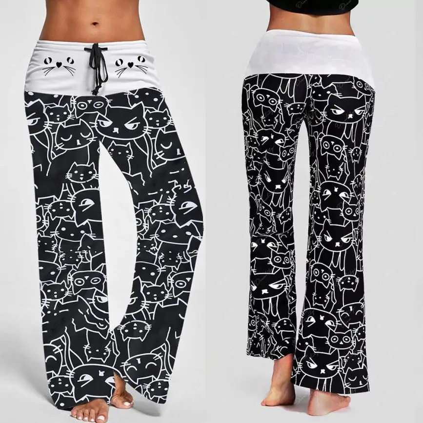 Woman jeans 2018 Women Casual New Fashion Cat Prints Drawstring Pants Leggings 7.13
Woman jeans 2018 Women Casual New Fashion Cat Prints Drawstring Pants Leggings 7.13