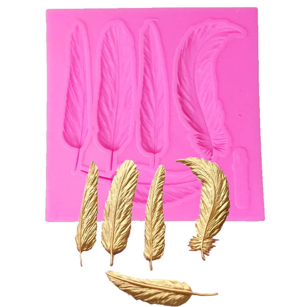 Crafts Bird Feather Chocolate formas de silicone Fondant Cake Decoration Tools lace pattern Silicone Handmade Soap Mould T1063
Crafts Bird Feather Chocolate formas de silicone Fondant Cake Decoration Tools lace pattern Silicone Handmade Soap Mould T1063