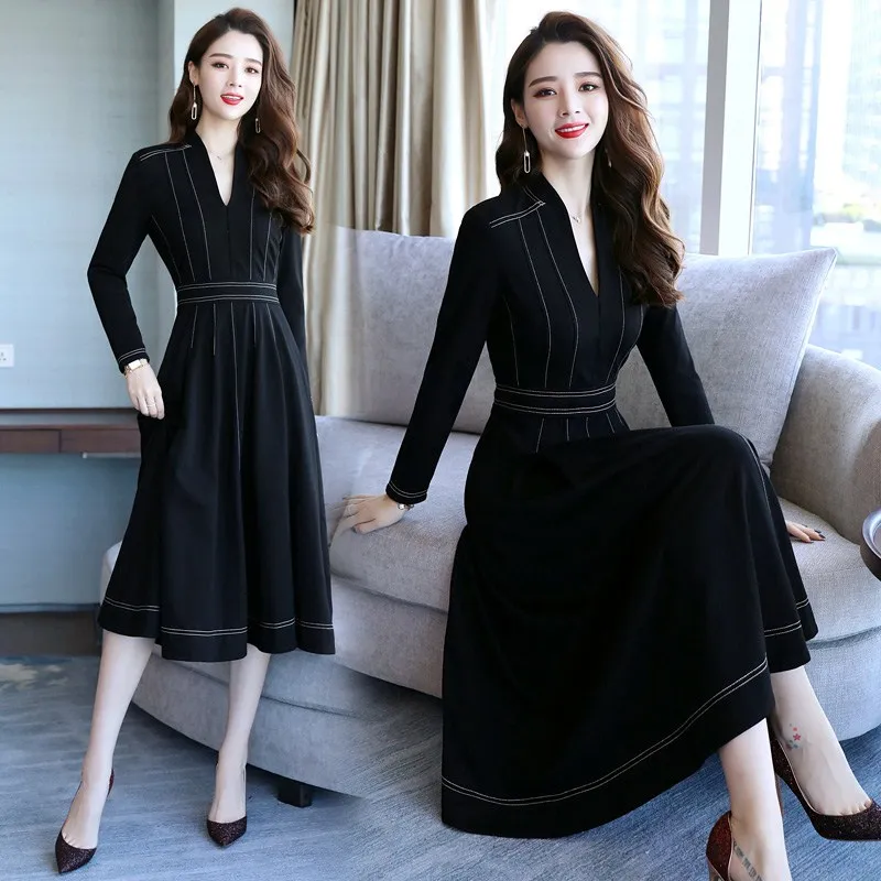 Black Plus Size 4xl Midi Dress Vestido De Festa Stylish Dress Elegant Vestidos Office Work Dress Women Ukraine Robe Femme
Black Plus Size 4xl Midi Dress Vestido De Festa Stylish Dress Elegant Vestidos Office Work Dress Women Ukraine Robe Femme