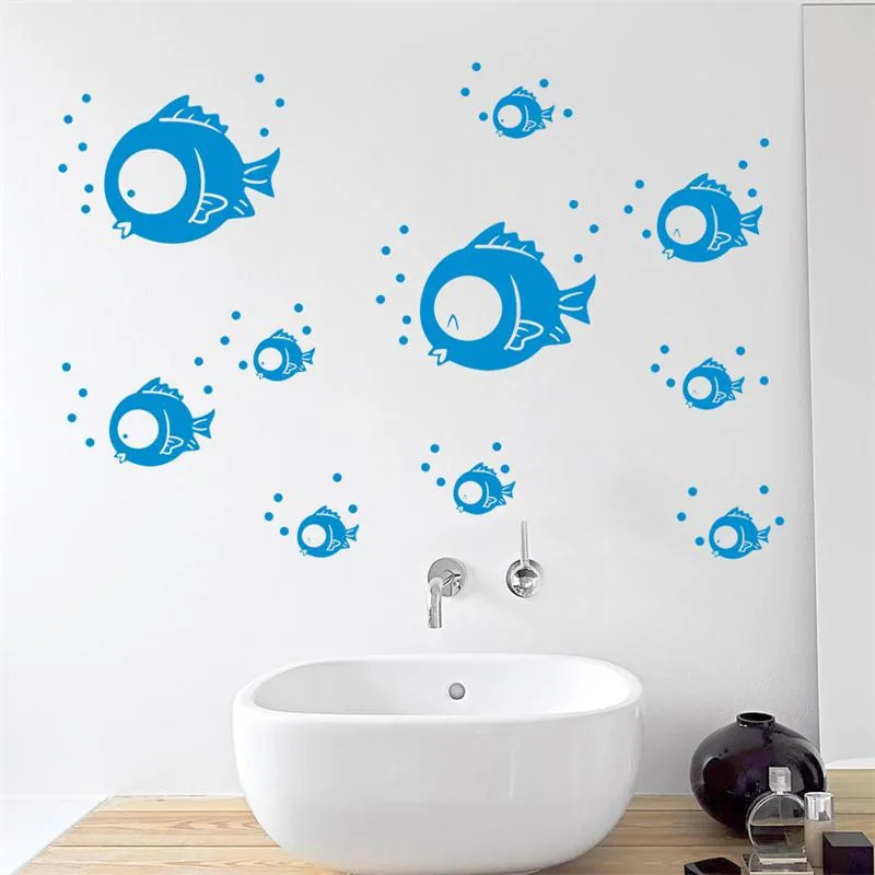 10PCS creative DIY removable Spit Blue Bubble Fish wall stickers for bathroom washroom door glass wallpaper kid mural home decor
10PCS creative DIY removable Spit Blue Bubble Fish wall stickers for bathroom washroom door glass wallpaper kid mural home decor
