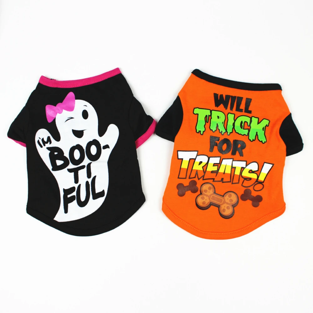 Summer Dog Clothes Small Dogs Vest Pet T-shirt Halloween Ghost Pattern Print Cute Puppy ClothingCostume French Bulldog F1
Summer Dog Clothes Small Dogs Vest Pet T-shirt Halloween Ghost Pattern Print Cute Puppy ClothingCostume French Bulldog F1