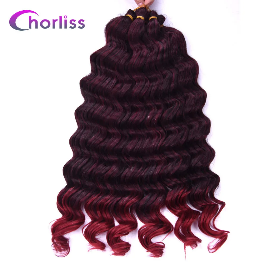 Chorliss 22" Water Wave Synthetic Hair Extensions Crochet Twist Braids Hair Bundles Ombre Braiding Hair Burgundy 80g/pack 1pc
Chorliss 22" Water Wave Synthetic Hair Extensions Crochet Twist Braids Hair Bundles Ombre Braiding Hair Burgundy 80g/pack 1pc