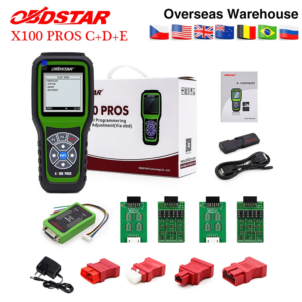 OBDSTAR X100 pros C+D+E model Auto Key Programmer X-100 pro x100pro immobilizer programming tool +EEPROM PIC
OBDSTAR X100 pros C+D+E model Auto Key Programmer X-100 pro x100pro immobilizer programming tool +EEPROM PIC