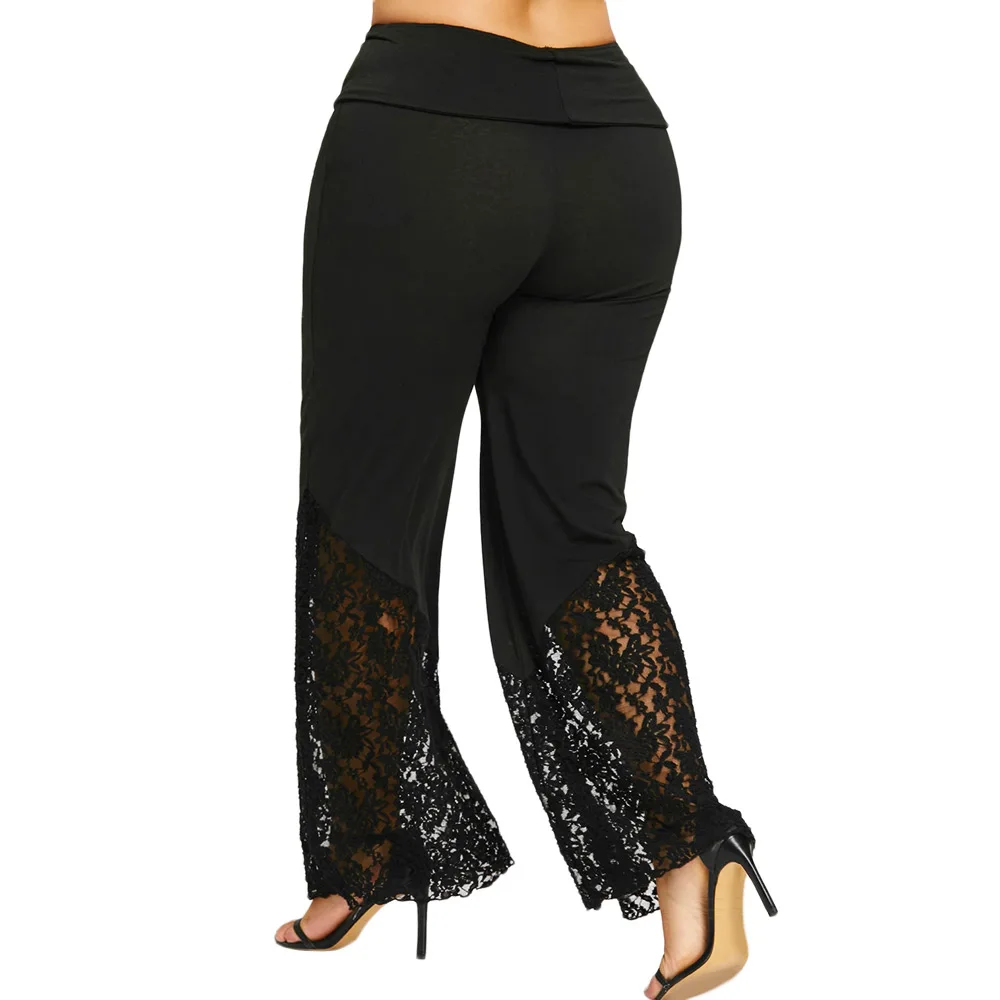 ROSE GAL Women Plus Size Pants XL-5XL Lace Hollow Out Trim Palazzo Pants Casual High Waist Wide Leg Long Pants Trousers Female
ROSE GAL Women Plus Size Pants XL-5XL Lace Hollow Out Trim Palazzo Pants Casual High Waist Wide Leg Long Pants Trousers Female