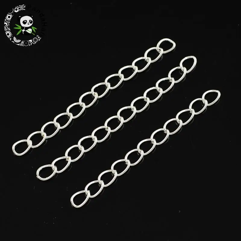 100pcs Iron Ends with Twist Extender Chains Silver/Golden/Platinum Color Size :50x3.5mm
100pcs Iron Ends with Twist Extender Chains Silver/Golden/Platinum Color Size :50x3.5mm