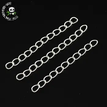 100pcs Iron Ends with Twist Extender Chains Silver/Golden/Platinum Color Size :50x3.5mm
100pcs Iron Ends with Twist Extender Chains Silver/Golden/Platinum Color Size :50x3.5mm