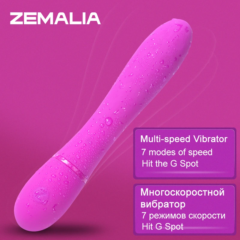 ZEMALIA 18 + палочка вибратор многоскоростной Водонепроницаемый G Spot Секс Вибраторы