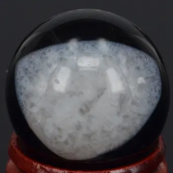 

(1.2") 30MM Natural Gemstone Evil Eye Agate Sphere Crystal Globe Ball Chakra Healing Reiki Stone Carving Crafts,Minerals
