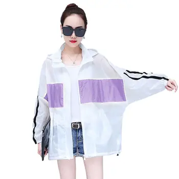 2019 Fashion jacket women Concise Casual All-match Beach Style Dry Fast Color-blocked Sunscreen Jackets
2019 Fashion jacket women Concise Casual All-match Beach Style Dry Fast Color-blocked Sunscreen Jackets