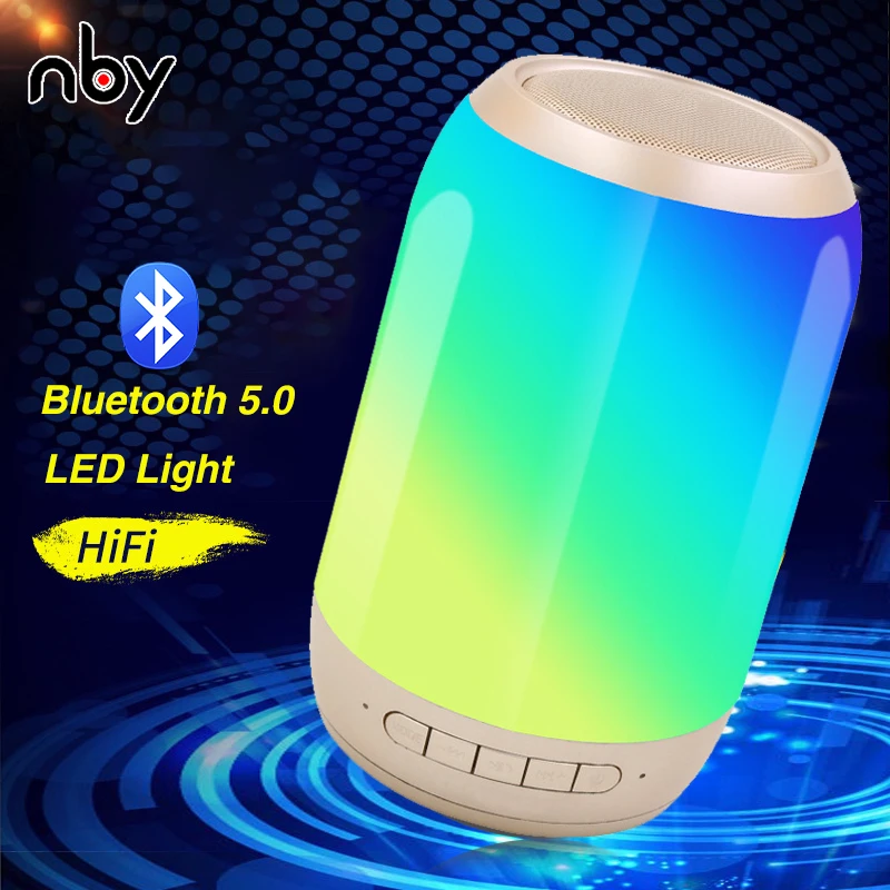 NBY 2260 Bluetooth Speaker FM Radio Wireless Portable Speaker Color Light Woofer Speakers Computer Outdoor Mini Loudspeaker
NBY 2260 Bluetooth Speaker FM Radio Wireless Portable Speaker Color Light Woofer Speakers Computer Outdoor Mini Loudspeaker