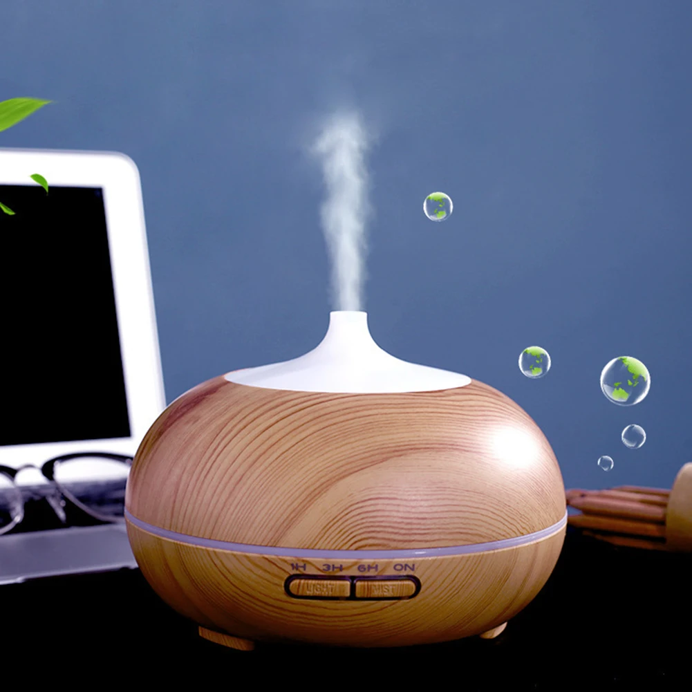 300ML Wood Grain Aroma Diffuser Essential Oil Mist Maker Ultrasonic Air Humidifier Aromatherapy Diffuser for Home Office US Plug
300ML Wood Grain Aroma Diffuser Essential Oil Mist Maker Ultrasonic Air Humidifier Aromatherapy Diffuser for Home Office US Plug