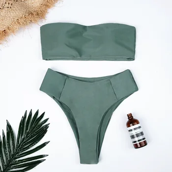 2018 New Booby-wiping Solid Bikini High Waistline Sexy Split Swimsuit Polychromatic
2018 New Booby-wiping Solid Bikini High Waistline Sexy Split Swimsuit Polychromatic