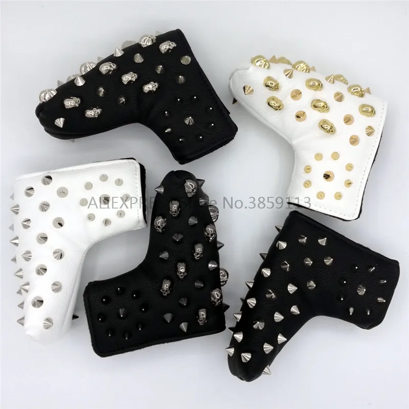 Premium Blade Golf Putter Head Cover Rivets Or Skull Club Cover With Magnetic Closure 2 Colors Free Shipping
Premium Blade Golf Putter Head Cover Rivets Or Skull Club Cover With Magnetic Closure 2 Colors Free Shipping