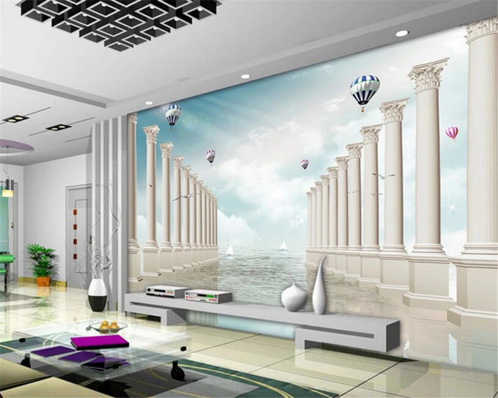 Beibehang 3D wallpaper, dream, three-dimensional sea, sailing ship, hot air balloon, seagull TV background wall papel de parede
Beibehang 3D wallpaper, dream, three-dimensional sea, sailing ship, hot air balloon, seagull TV background wall papel de parede