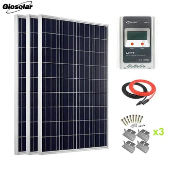 Giosolar 300 Watt High Efficiency Polycrystalline Solar Panel Kit with 30A MPPT LCD Charge Controller for Motorhome, Caravan
Giosolar 300 Watt High Efficiency Polycrystalline Solar Panel Kit with 30A MPPT LCD Charge Controller for Motorhome, Caravan