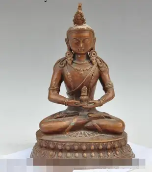 S3372 11"old tibet buddhism pure Purple bronze Vajra sakyamuni Tathagata buddha statue
S3372 11"old tibet buddhism pure Purple bronze Vajra sakyamuni Tathagata buddha statue