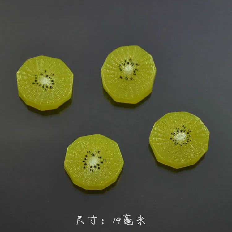 10pcs Resin food play a kiwi manual hair cream following pencil case receive accessories diy material | Украшения и аксессуары