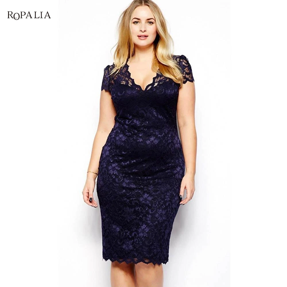 3XL Large Size Dress Summer Sexy Women V-Neck Dresses Female Lace Hollow Out Stretch Pencil Dress
3XL Large Size Dress Summer Sexy Women V-Neck Dresses Female Lace Hollow Out Stretch Pencil Dress