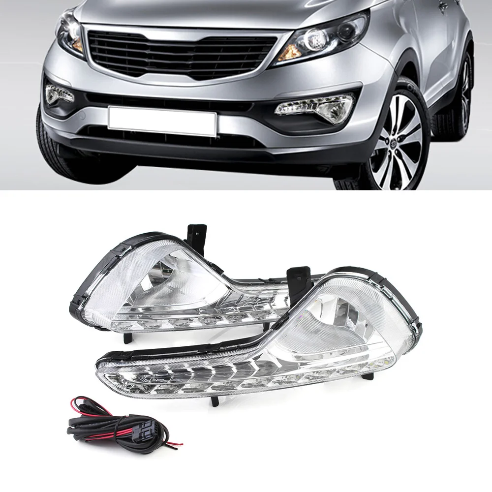 For KIA Sportage R 2010-2013 Auto Car LED Daylight DRL Daytime Running Light Driving Lamp White Led Lights D35
For KIA Sportage R 2010-2013 Auto Car LED Daylight DRL Daytime Running Light Driving Lamp White Led Lights D35