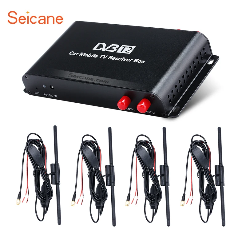 Seicane HDMI 1080 P DVB-T2 4 тюнер цифровая ТВ коробка для DVD плеер автомобиля ТВ-приемник |