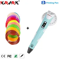IGRARK 3D Pen 3D Printer Pen 3D Printing Drawing Pen With 100 Meters 20 Color ABS Filament Magic Maker Arts for Christmas Gift image