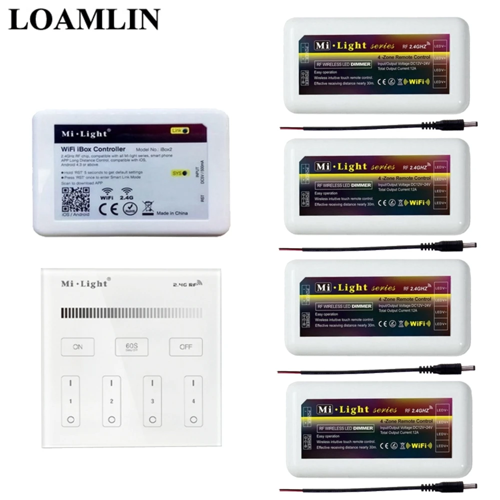 Led Strip Controller Mi light B1 Remote Wifi Ibox2 Control DImmer Brightness Adjustment For Single Color Led Strip DC12-24V
Led Strip Controller Mi light B1 Remote Wifi Ibox2 Control DImmer Brightness Adjustment For Single Color Led Strip DC12-24V