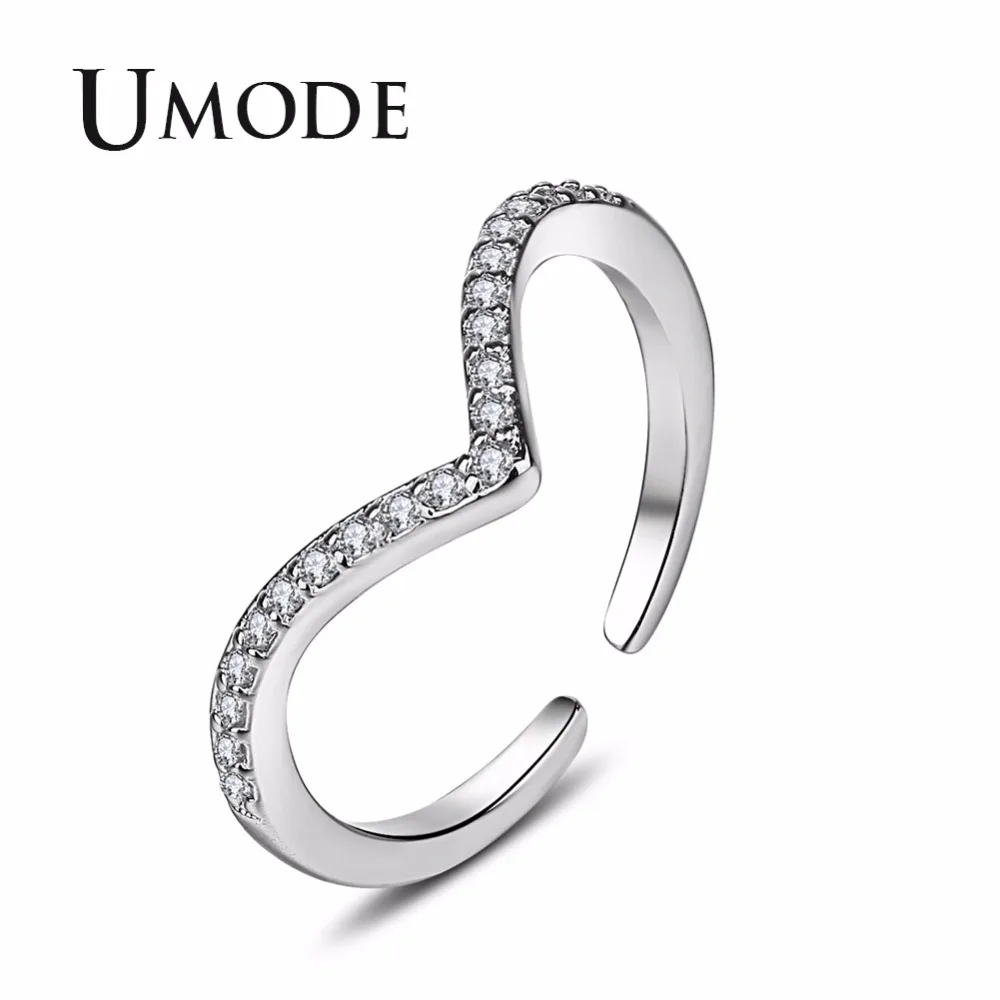 UMODE Engagement Heart Adjustable Open Rings for Women Heart Wedding Line AAA+ CZ Stone Jewelry Accessories bague bijoux UR0434
UMODE Engagement Heart Adjustable Open Rings for Women Heart Wedding Line AAA+ CZ Stone Jewelry Accessories bague bijoux UR0434