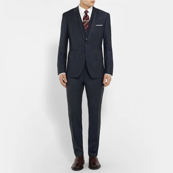 2017 Terno Masculino Custom Made Three Pieces Notched Lapel Two Buttons Three Pockets Evening Party Suits (jacket+pants+vest)
2017 Terno Masculino Custom Made Three Pieces Notched Lapel Two Buttons Three Pockets Evening Party Suits (jacket+pants+vest)