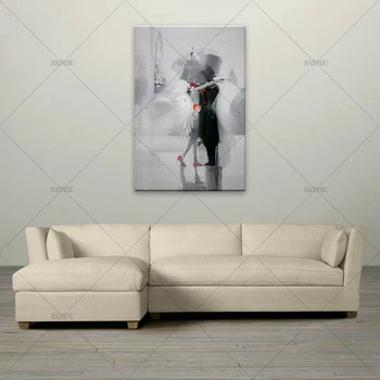 Frameless best unique gift pure hand painted Oil Painting On Canvas home decorative Abstract picture lovers walking in the rain
Frameless best unique gift pure hand painted Oil Painting On Canvas home decorative Abstract picture lovers walking in the rain