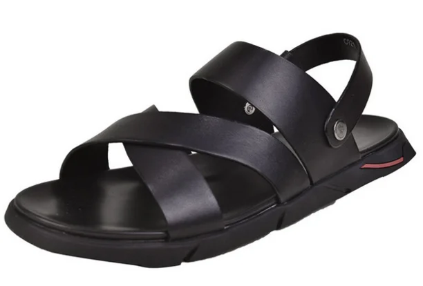 Summer Comfortable Genuine Leather Rome Sandals Simple Outdoor Beach Slippers Anti-Slip Slip-On Walking Casual Water Shoes D367
Summer Comfortable Genuine Leather Rome Sandals Simple Outdoor Beach Slippers Anti-Slip Slip-On Walking Casual Water Shoes D367