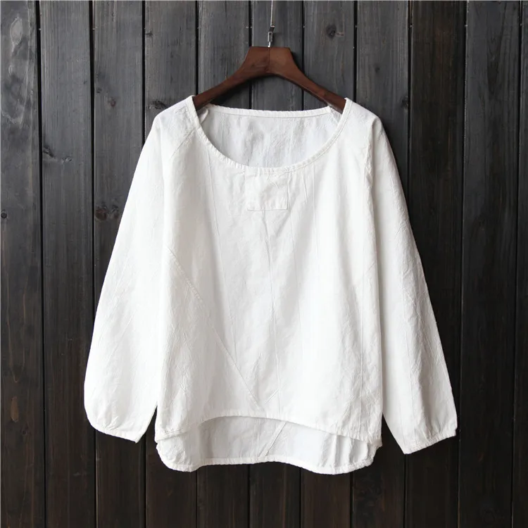 vintage Mori Girl spring Shirt Cotton Linen Blouse Women Solid Color White Top Shirt Pullover Clothing Mori Shirts Tunic Coats
vintage Mori Girl spring Shirt Cotton Linen Blouse Women Solid Color White Top Shirt Pullover Clothing Mori Shirts Tunic Coats