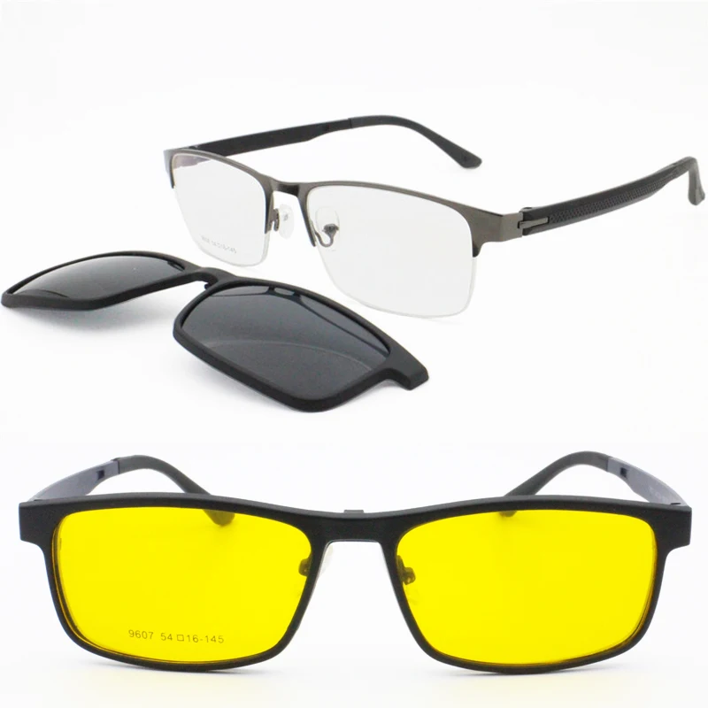 retail sales 9608 metal combined TR90 rectangle optical glasses frame with 5 pcs clip on removable polarized sunglasses lenses
retail sales 9608 metal combined TR90 rectangle optical glasses frame with 5 pcs clip on removable polarized sunglasses lenses