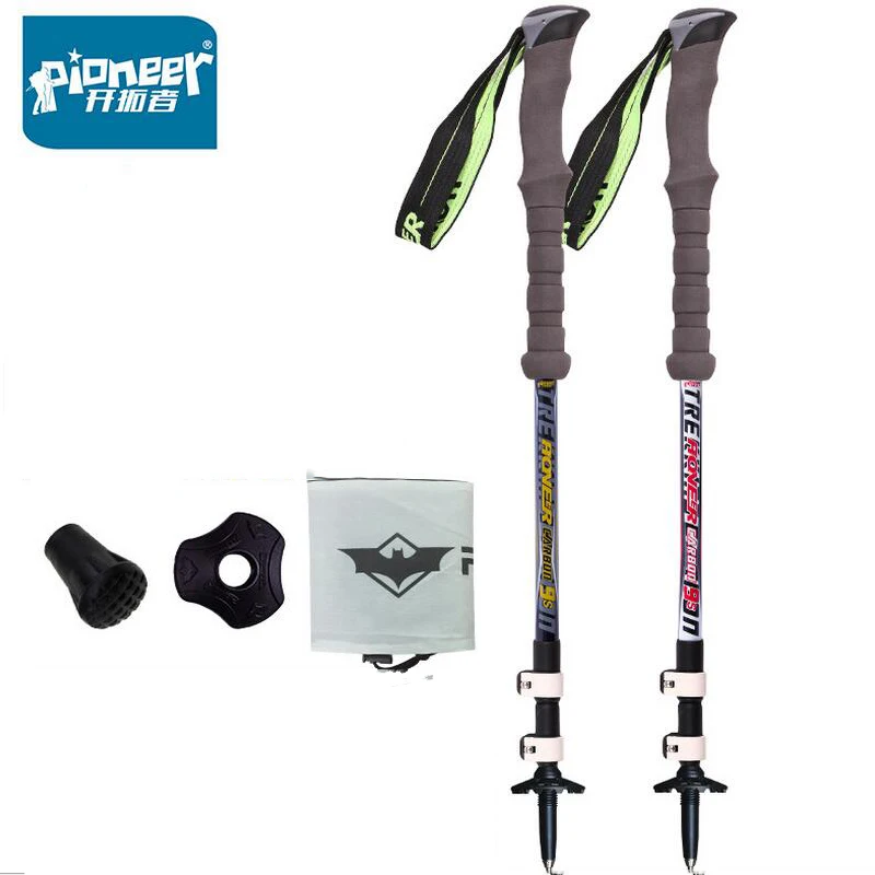 PIONEER Walking Stick Hiking Poles EVA Foam Grip Telescoping Carbon Cane Trekking Sticks Nordic Walking Poles 2 PCS/Lot
PIONEER Walking Stick Hiking Poles EVA Foam Grip Telescoping Carbon Cane Trekking Sticks Nordic Walking Poles 2 PCS/Lot