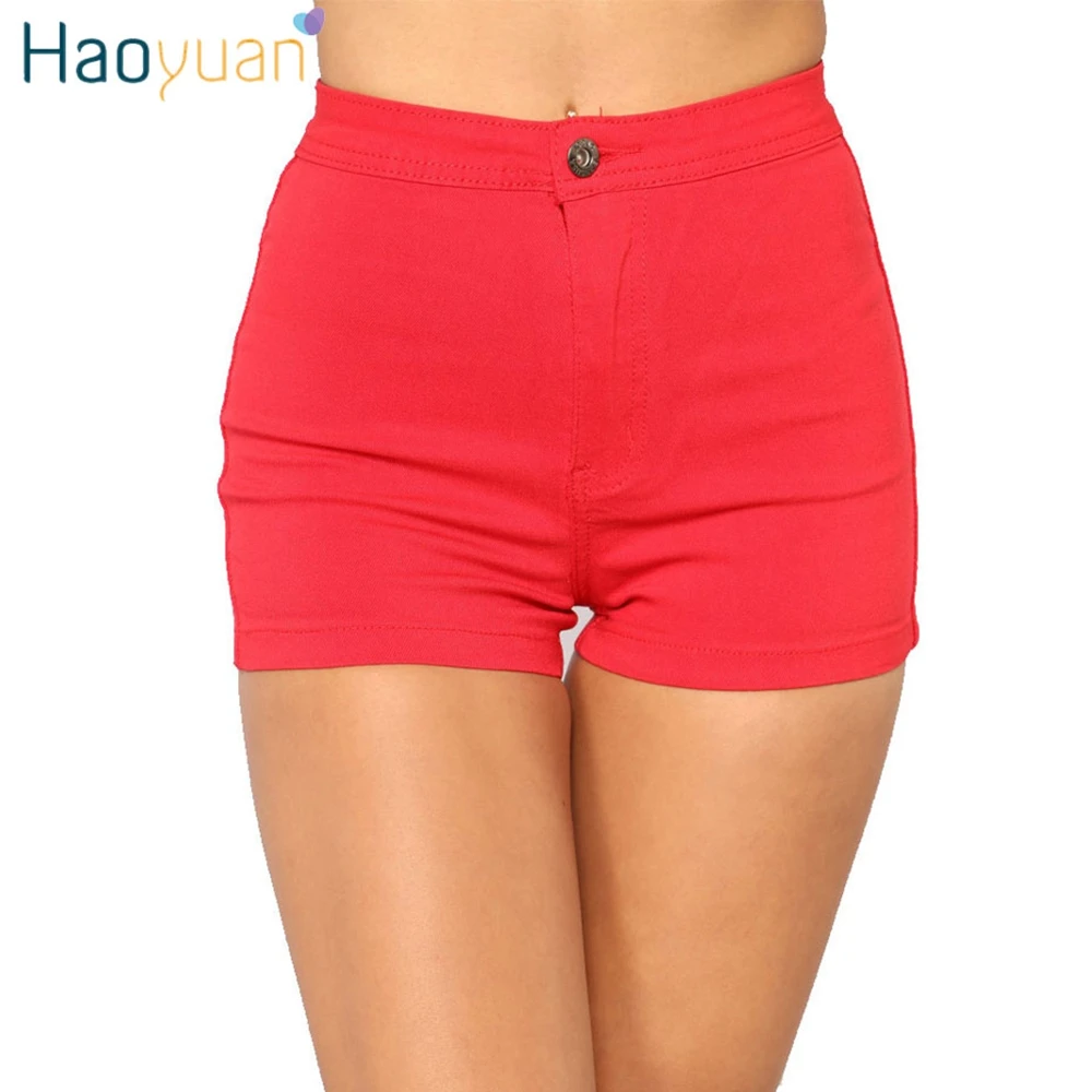 HAOYUAN Women Denim Shorts 2018 Summer Elastic High Waisted Sexy Shorts Woman Casual Female Black Red Spandex Jeans Short Pants
HAOYUAN Women Denim Shorts 2018 Summer Elastic High Waisted Sexy Shorts Woman Casual Female Black Red Spandex Jeans Short Pants