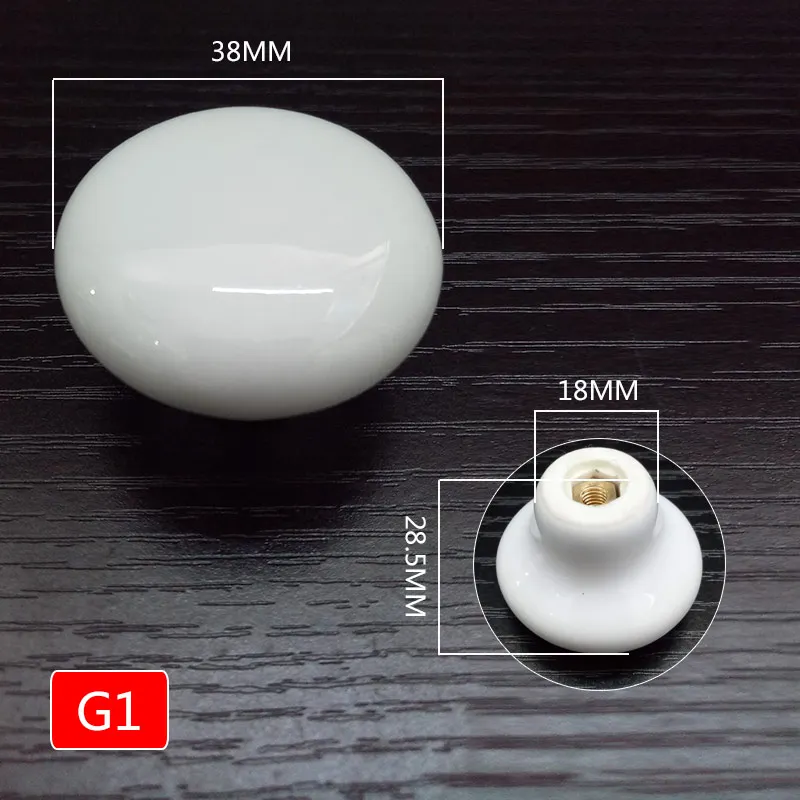 P07白色印花系列单孔陶瓷拉手=1004-39尺寸规格