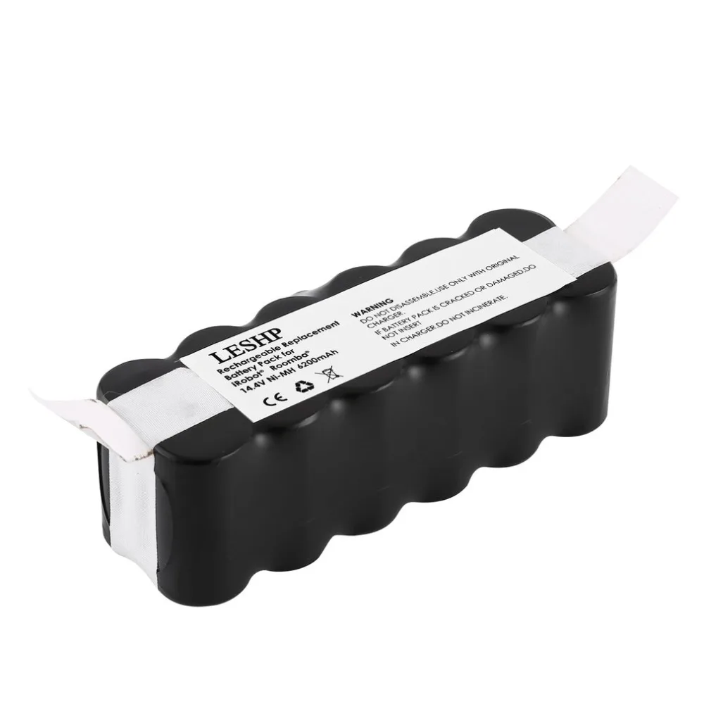 Cleaner Accessories 14.4V 6200mAh Battery Capacity NI-MH Battery for iRobot Roomba Vacuum Cleaner 500 600 700 800 Series
Cleaner Accessories 14.4V 6200mAh Battery Capacity NI-MH Battery for iRobot Roomba Vacuum Cleaner 500 600 700 800 Series