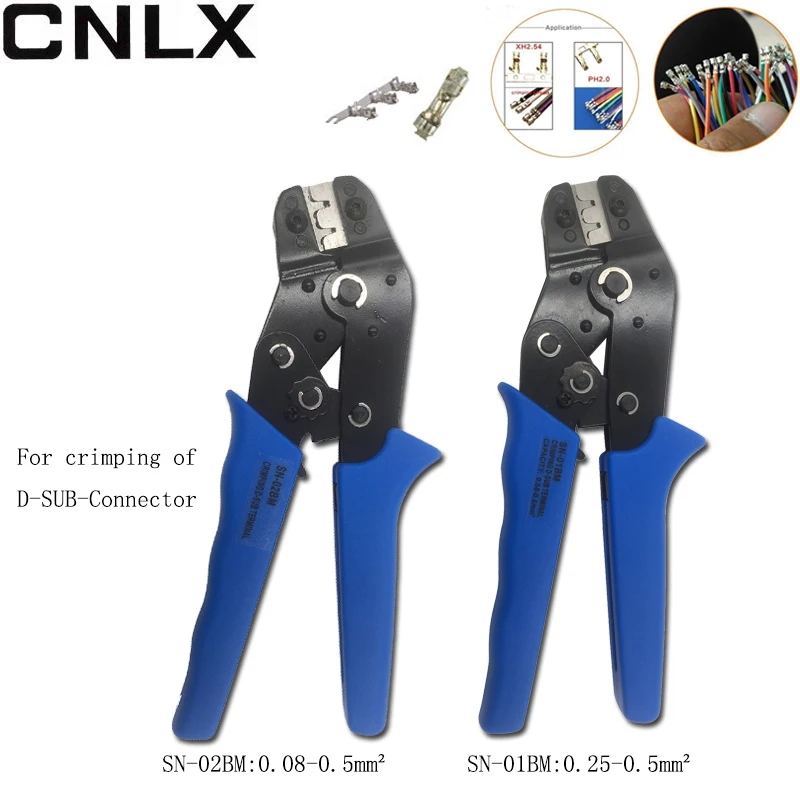 Crimping pliers For crimping of D-SUB-Connector from SN-01BM(0.25-0.5mm2) SN-02BM(0.08-0.5mm2) ratchet terminal crimping tools
Crimping pliers For crimping of D-SUB-Connector from SN-01BM(0.25-0.5mm2) SN-02BM(0.08-0.5mm2) ratchet terminal crimping tools