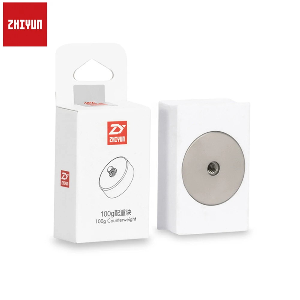 Zhiyun Official 100g Removable Counterweight for Balancing Zhiyun Crane 2 / Crane V2 / Crane Plus / Crane M Gimbal Stabilizer
Zhiyun Official 100g Removable Counterweight for Balancing Zhiyun Crane 2 / Crane V2 / Crane Plus / Crane M Gimbal Stabilizer