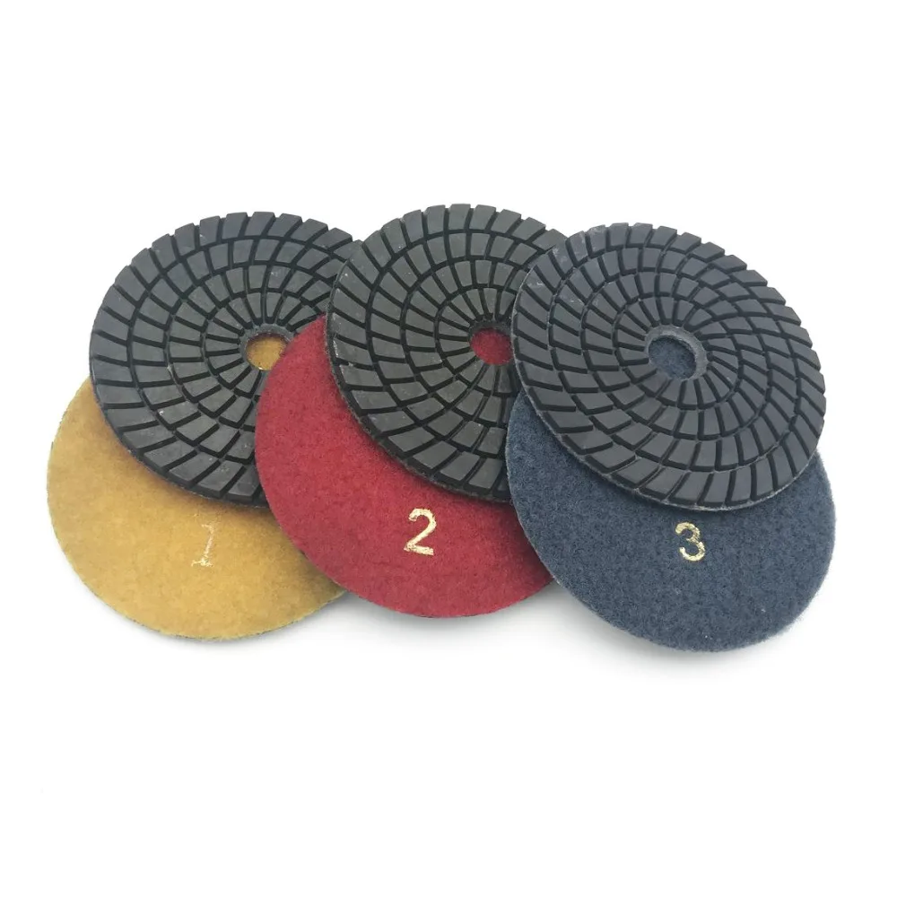 4 Inch 100mm Diamond Wet/Dry Polishing Pads 3 STEP Set For Marble Angle Grinder Hand Polisher Floor Grinder Polisher
4 Inch 100mm Diamond Wet/Dry Polishing Pads 3 STEP Set For Marble Angle Grinder Hand Polisher Floor Grinder Polisher
