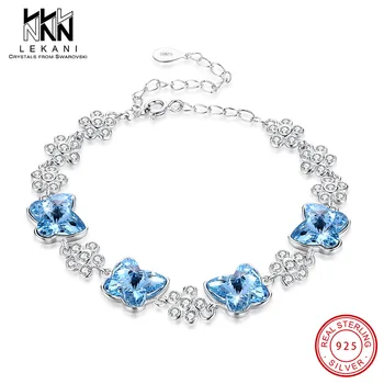 Quality Original Crystals From Swarovski Bracelet Exquisite Butterfly Flower 925 Sterling Silver Bangle For Women Female Jewelry
Quality Original Crystals From Swarovski Bracelet Exquisite Butterfly Flower 925 Sterling Silver Bangle For Women Female Jewelry