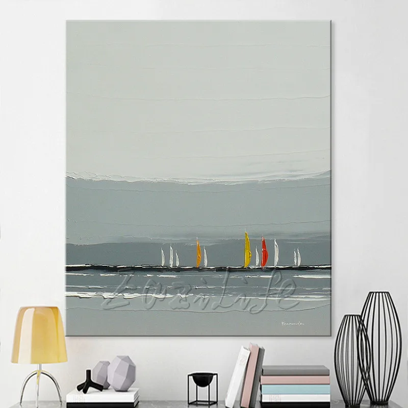 Hand painted canvas oil paintings Cheap large boat modern abstract oil painting wall decor Art pictures for living room 3
Hand painted canvas oil paintings Cheap large boat modern abstract oil painting wall decor Art pictures for living room 3