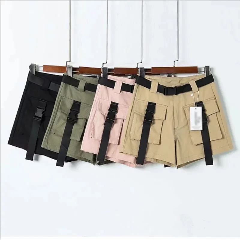 Explosion models Harajuku Port wind high waist shorts spring and summer new streamers pocket bag buckle hip hop overalls women
Explosion models Harajuku Port wind high waist shorts spring and summer new streamers pocket bag buckle hip hop overalls women