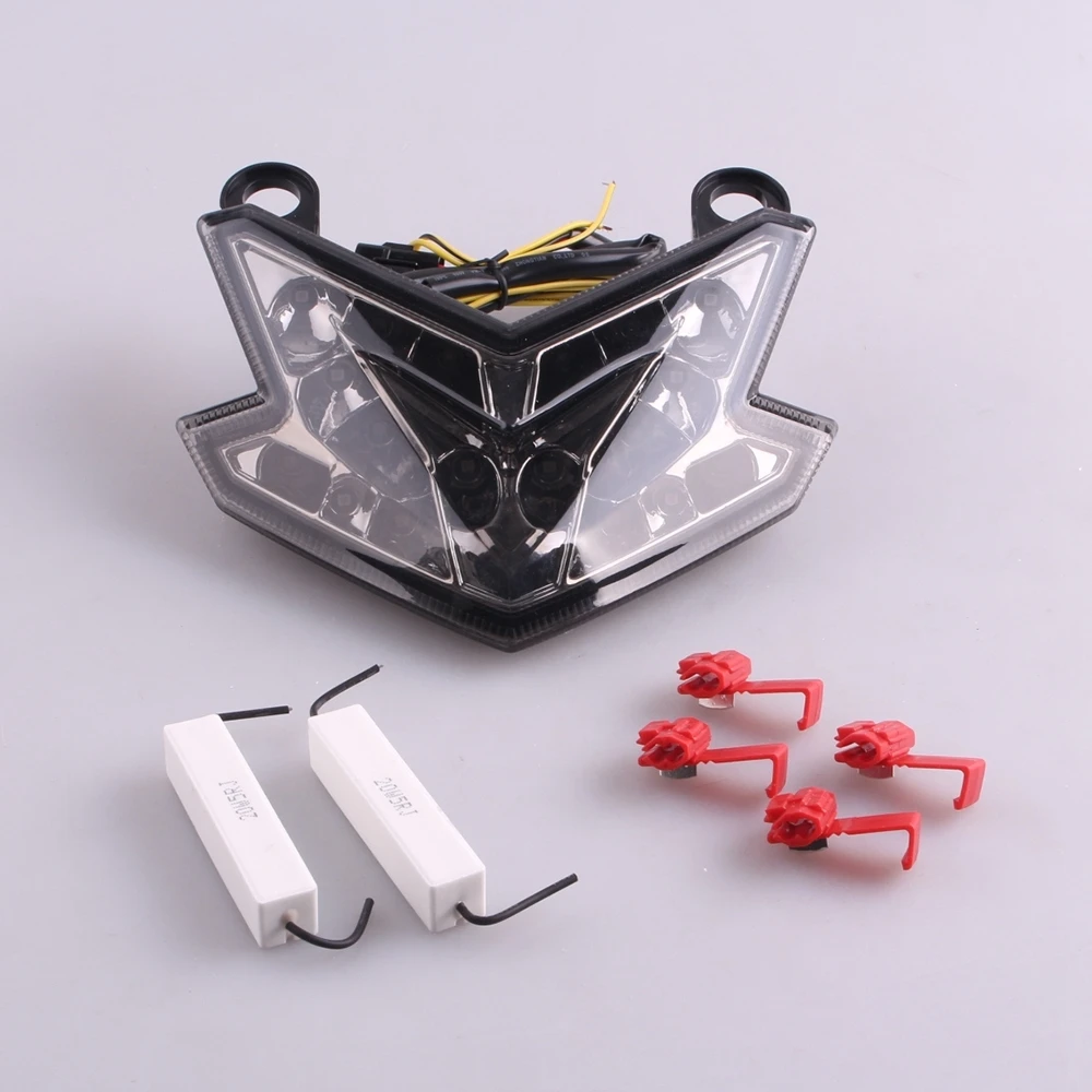 e-Mark Motorcycle Integrated LED Rear Tail Brake Light Turn Signal Lamp Taillight For Kawasaki NINJA ZX6R Z800 2013 2014 Smoke
e-Mark Motorcycle Integrated LED Rear Tail Brake Light Turn Signal Lamp Taillight For Kawasaki NINJA ZX6R Z800 2013 2014 Smoke