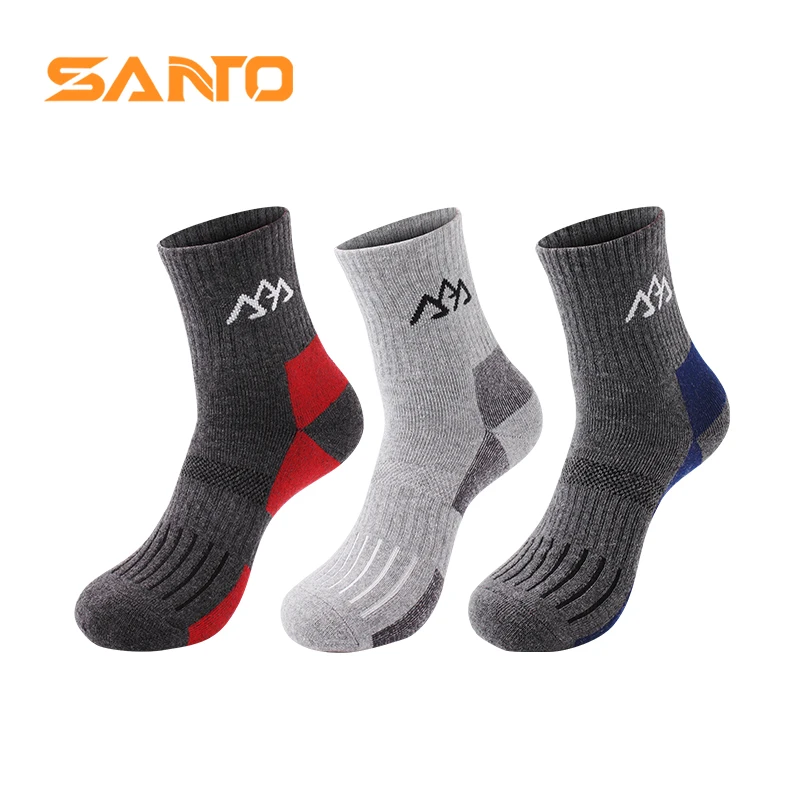 SANTO 3 Pairs Extra Thick Sports Men Socks Cycling Spinning Workout Hiking Winter Thermal Foot Wear Wicking Breathable S004
SANTO 3 Pairs Extra Thick Sports Men Socks Cycling Spinning Workout Hiking Winter Thermal Foot Wear Wicking Breathable S004