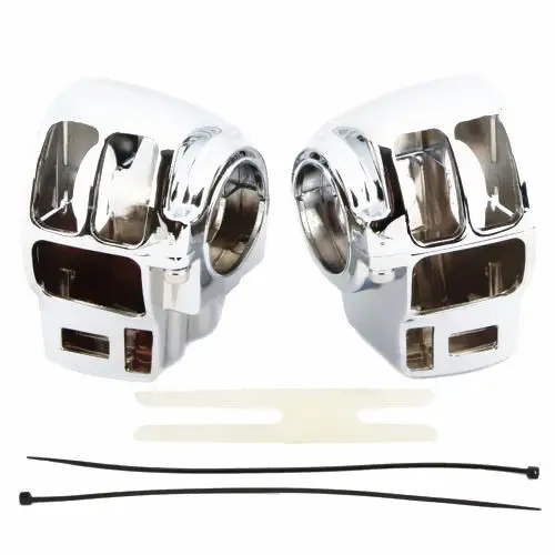 Pair Chrome Switch Housing Cover For 1996-2013 Harley Electra Road Glide FLHTCU FLHTK FLTR Motorcycle 
Pair Chrome Switch Housing Cover For 1996-2013 Harley Electra Road Glide FLHTCU FLHTK FLTR Motorcycle