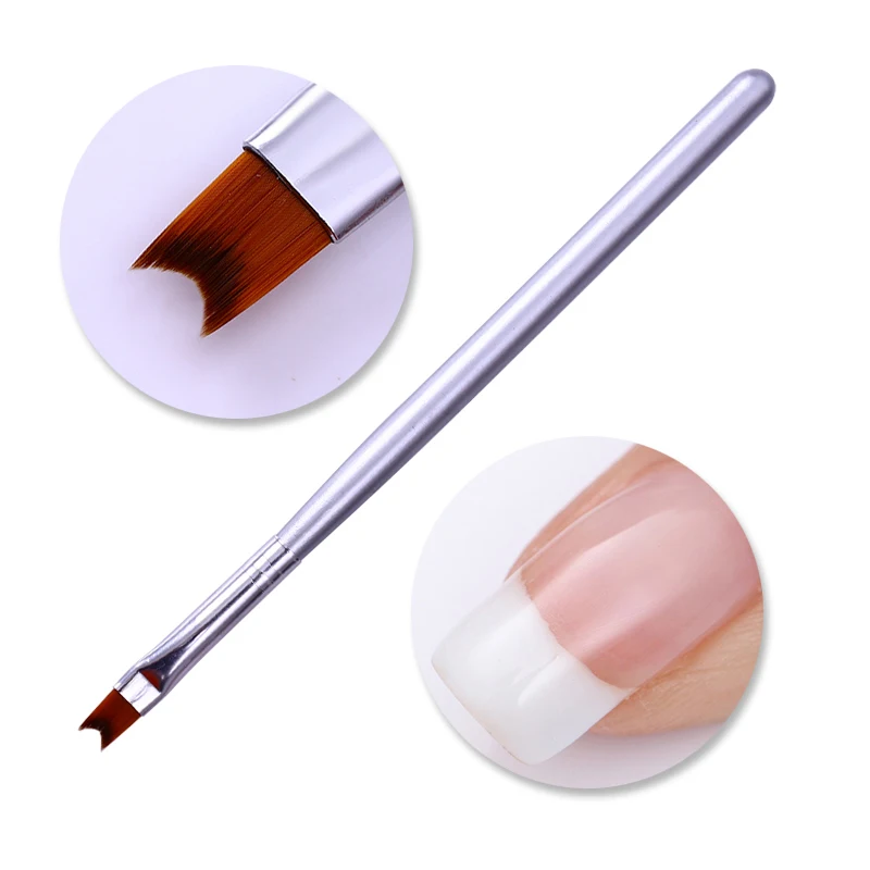 French Tip Nail Brush Gel Polish Painting Brush Silver Handle Acrylic Painting Drawing Pen For Nail Art Tool Manicure Kit
French Tip Nail Brush Gel Polish Painting Brush Silver Handle Acrylic Painting Drawing Pen For Nail Art Tool Manicure Kit