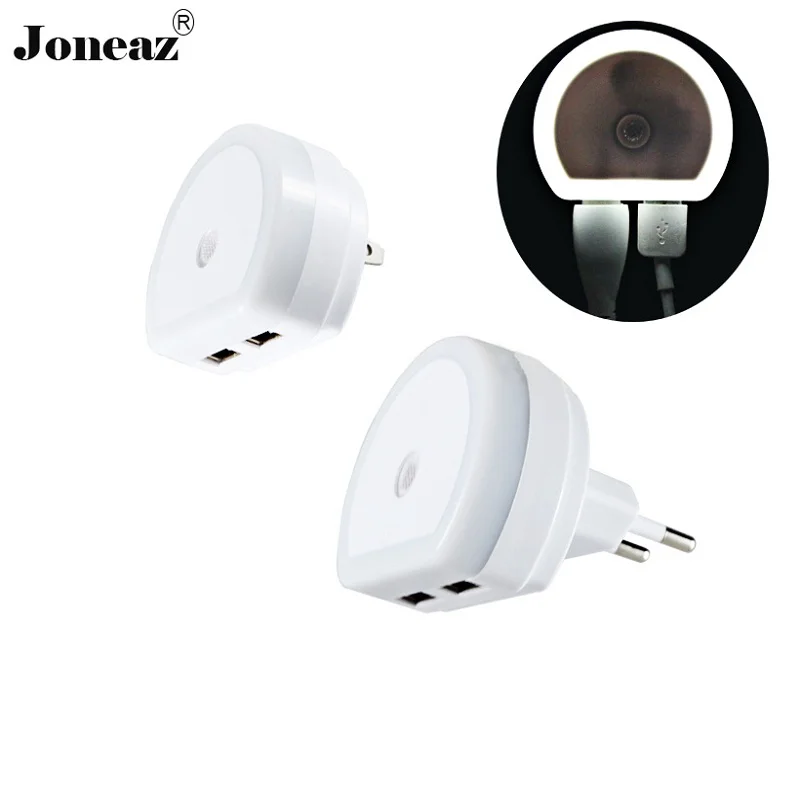LED Night Light with Dual USB Port 5V 1A Light Sensor Control Home Lighting Socket for children baby dropshipping Joneaz
LED Night Light with Dual USB Port 5V 1A Light Sensor Control Home Lighting Socket for children baby dropshipping Joneaz
