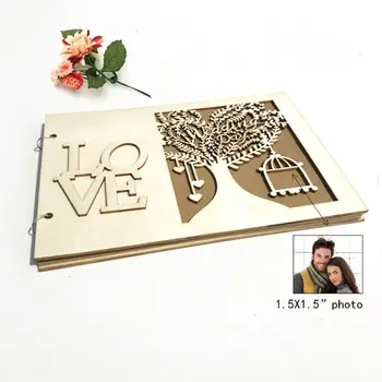 Love Tree Wedding Guest Book Personalized Rustic Wooden Guestbook Photo Memory Book Album Anniversary Gifts
Love Tree Wedding Guest Book Personalized Rustic Wooden Guestbook Photo Memory Book Album Anniversary Gifts