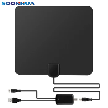 SOONHUA Indoor Digital TV Antenna Freeview HD Clear Vision TV Aerial Amplifier 50 Mile Range Signal Receiver For HDTV DTV Box
SOONHUA Indoor Digital TV Antenna Freeview HD Clear Vision TV Aerial Amplifier 50 Mile Range Signal Receiver For HDTV DTV Box
