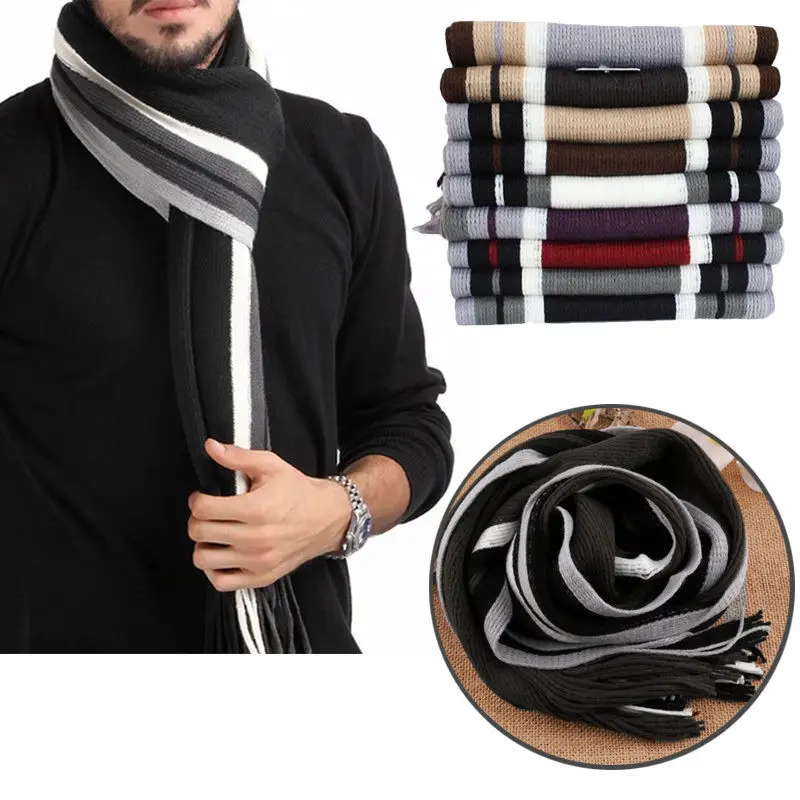 Elegant Men's winter Striped Fringed Scarf Long Pashmina Shawl Classical Striped Artificial Wool Wraps Tassels Strips scarf
Elegant Men's winter Striped Fringed Scarf Long Pashmina Shawl Classical Striped Artificial Wool Wraps Tassels Strips scarf